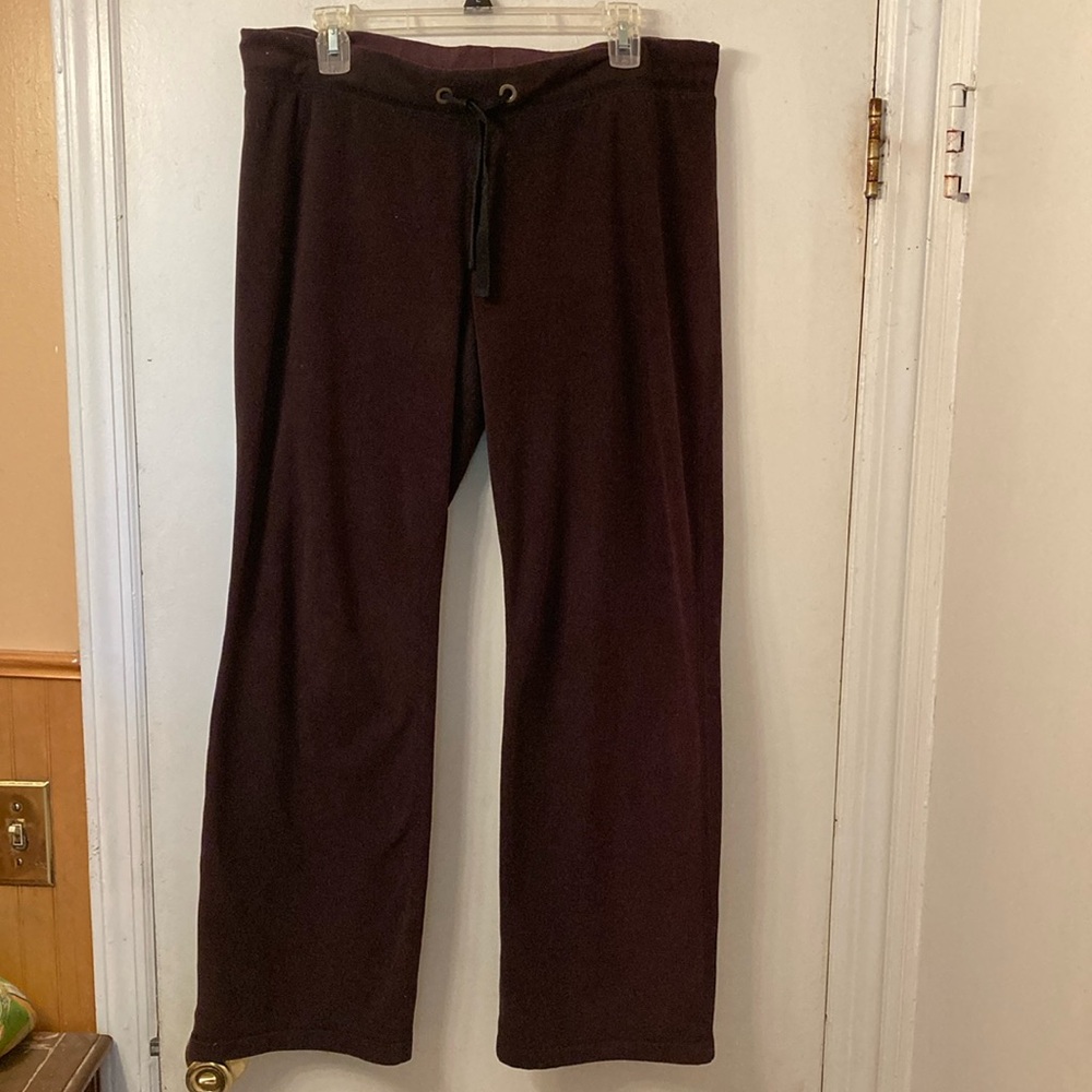 Merona black fleece drawstring pants